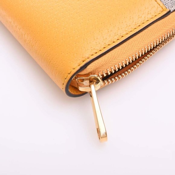 Gucci Cutout Interlocking G GG Supreme Leather Zip Around Wallet Long 701423 ... - Picture 8 of 9